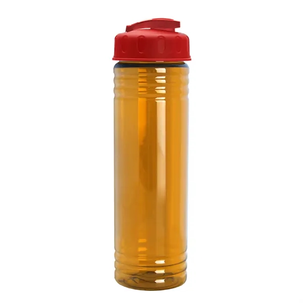Slim Cylinder Design 24 oz Transparent Sport Bottles with Flip Top... from ASI 40480 Koozie Group