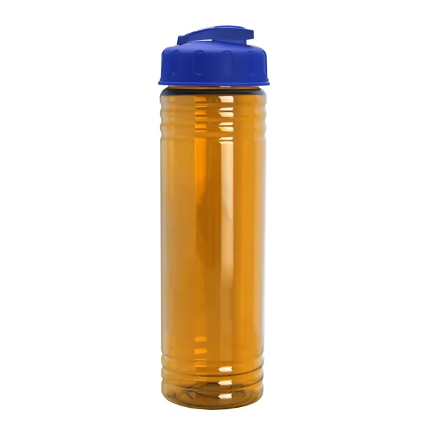 Slim Cylinder Design 24 oz Transparent Sport Bottles with Flip Top... from ASI 40480 Koozie Group