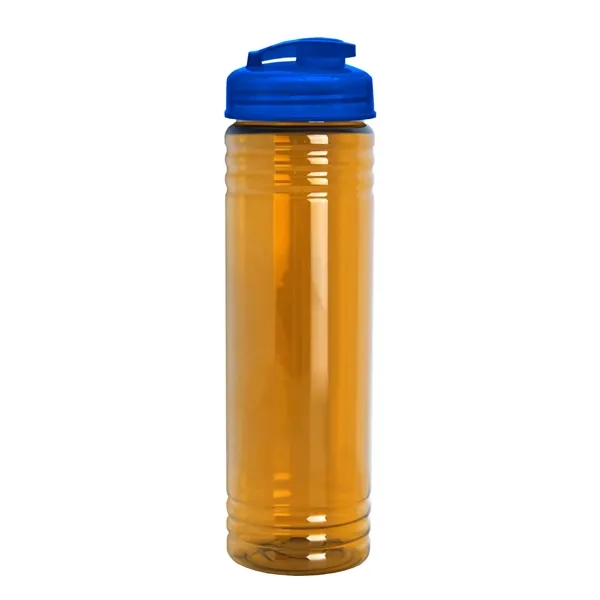Slim Cylinder Design 24 oz Transparent Sport Bottles with Flip Top... from ASI 40480 Koozie Group