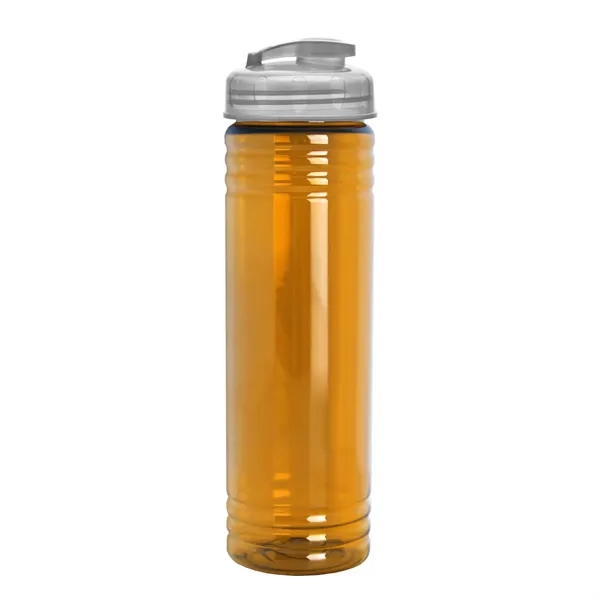 Slim Cylinder Design 24 oz Transparent Sport Bottles with Flip Top... from ASI 40480 Koozie Group