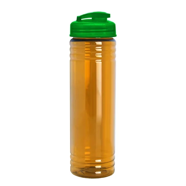 Slim Cylinder Design 24 oz Transparent Sport Bottles with Flip Top... from ASI 40480 Koozie Group