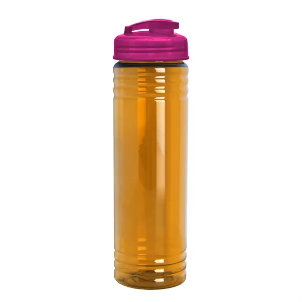 Slim Cylinder Design 24 oz Transparent Sport Bottles with Flip Top... from ASI 40480 Koozie Group