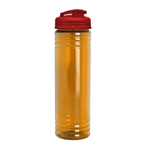 Slim Cylinder Design 24 oz Transparent Sport Bottles with Flip Top... from ASI 40480 Koozie Group