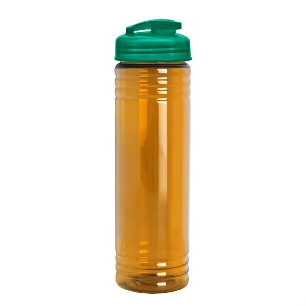 Slim Cylinder Design 24 oz Transparent Sport Bottles with Flip Top... from ASI 40480 Koozie Group