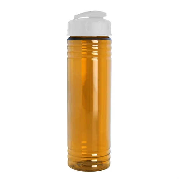 Slim Cylinder Design 24 oz Transparent Sport Bottles with Flip Top... from ASI 40480 Koozie Group