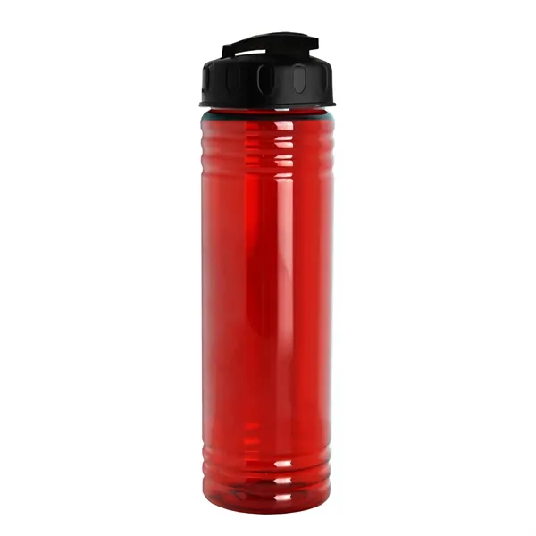 Slim Cylinder Design 24 oz Transparent Sport Bottles with Flip Top... from ASI 40480 Koozie Group