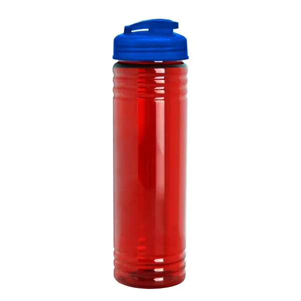 Slim Cylinder Design 24 oz Transparent Sport Bottles with Flip Top... from ASI 40480 Koozie Group