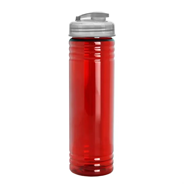 Slim Cylinder Design 24 oz Transparent Sport Bottles with Flip Top... from ASI 40480 Koozie Group