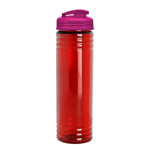 Slim Cylinder Design 24 oz Transparent Sport Bottles with Flip Top... from ASI 40480 Koozie Group