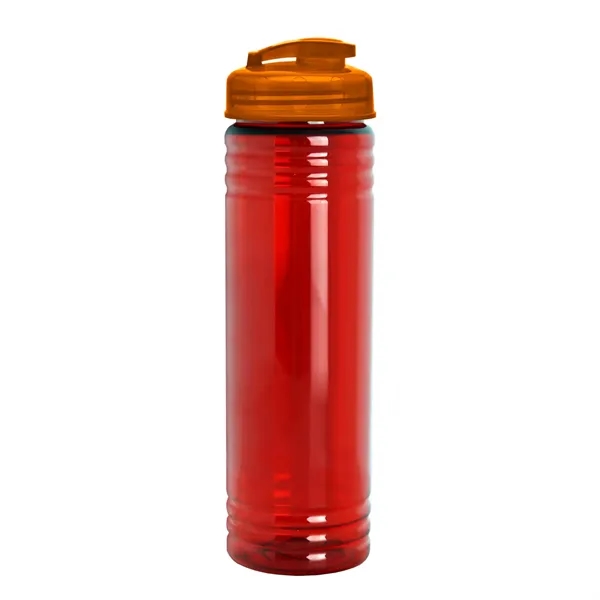 Slim Cylinder Design 24 oz Transparent Sport Bottles with Flip Top... from ASI 40480 Koozie Group