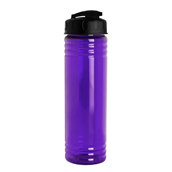 Slim Cylinder Design 24 oz Transparent Sport Bottles with Flip Top... from ASI 40480 Koozie Group