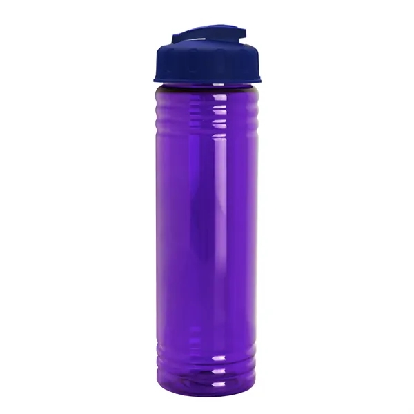 Slim Cylinder Design 24 oz Transparent Sport Bottles with Flip Top... from ASI 40480 Koozie Group