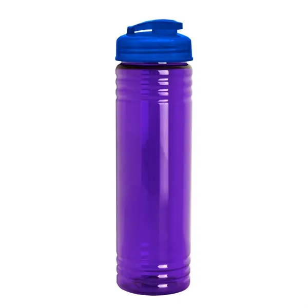 Slim Cylinder Design 24 oz Transparent Sport Bottles with Flip Top... from ASI 40480 Koozie Group