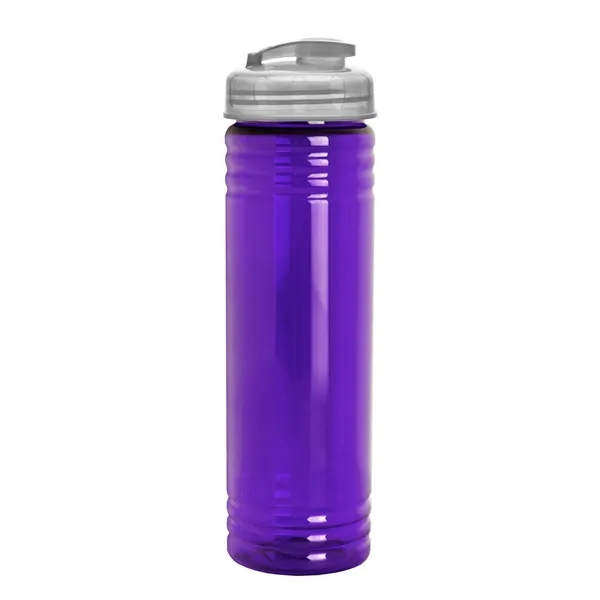 Slim Cylinder Design 24 oz Transparent Sport Bottles with Flip Top... from ASI 40480 Koozie Group