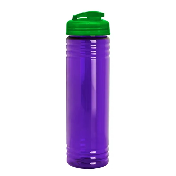 Slim Cylinder Design 24 oz Transparent Sport Bottles with Flip Top... from ASI 40480 Koozie Group