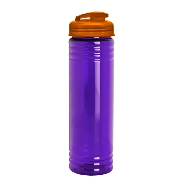 Slim Cylinder Design 24 oz Transparent Sport Bottles with Flip Top... from ASI 40480 Koozie Group