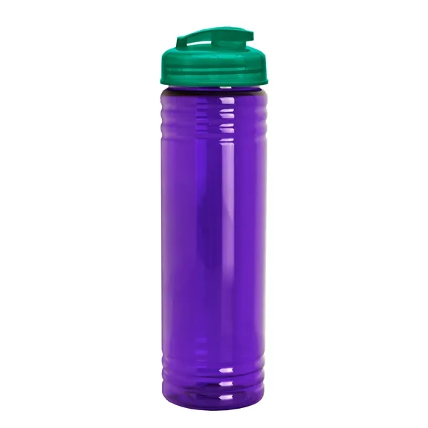 Slim Cylinder Design 24 oz Transparent Sport Bottles with Flip Top... from ASI 40480 Koozie Group