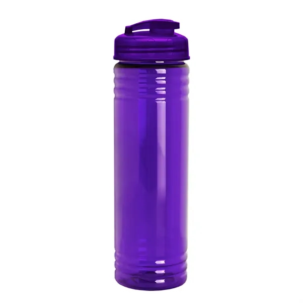 Slim Cylinder Design 24 oz Transparent Sport Bottles with Flip Top... from ASI 40480 Koozie Group