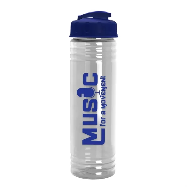 Slim Cylinder Design 24 oz Transparent Sport Bottles with Flip Top... from ASI 40480 Koozie Group