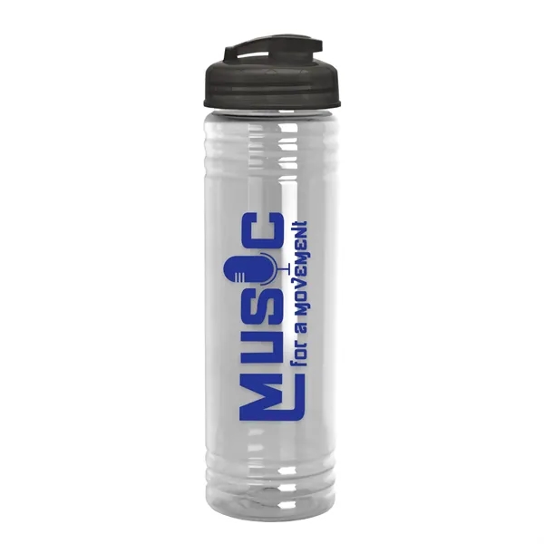 Slim Cylinder Design 24 oz Transparent Sport Bottles with Flip Top... from ASI 40480 Koozie Group