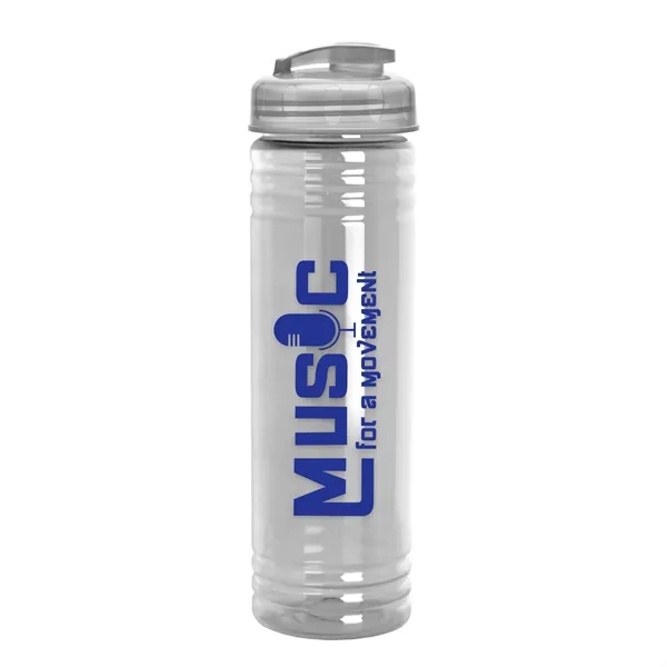 Slim Cylinder Design 24 oz Transparent Sport Bottles with Flip Top... from ASI 40480 Koozie Group