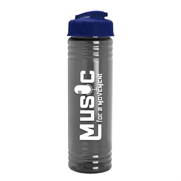 Slim Cylinder Design 24 oz Transparent Sport Bottles with Flip Top... from ASI 40480 Koozie Group