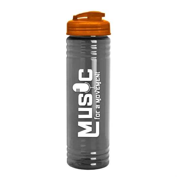 Slim Cylinder Design 24 oz Transparent Sport Bottles with Flip Top... from ASI 40480 Koozie Group