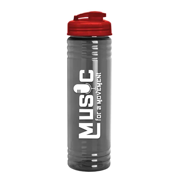 Slim Cylinder Design 24 oz Transparent Sport Bottles with Flip Top... from ASI 40480 Koozie Group