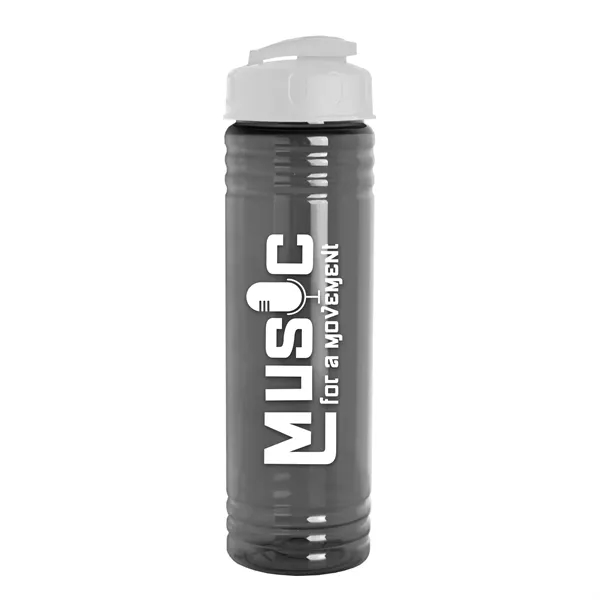 Slim Cylinder Design 24 oz Transparent Sport Bottles with Flip Top... from ASI 40480 Koozie Group