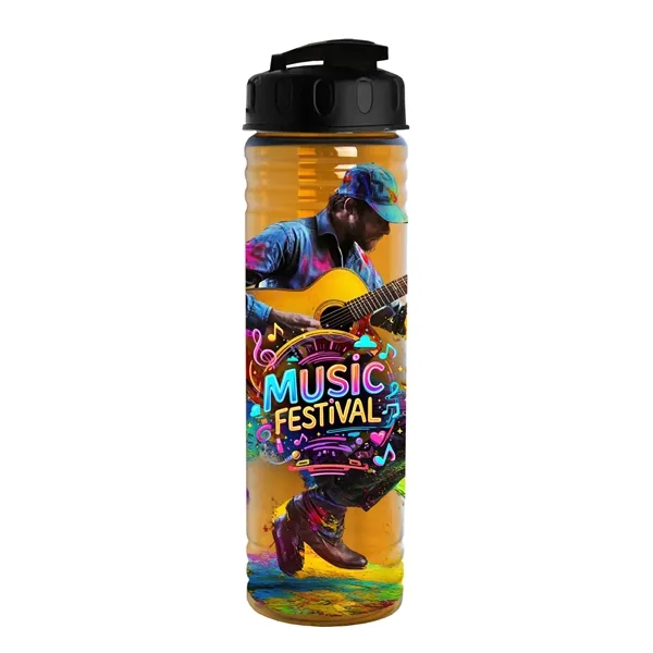 Slim Cylinder Design 24 oz Transparent Sport Bottles with Flip Top... from ASI 40480 Koozie Group