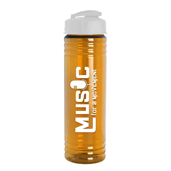 Slim Cylinder Design 24 oz Transparent Sport Bottles with Flip Top... from ASI 40480 Koozie Group