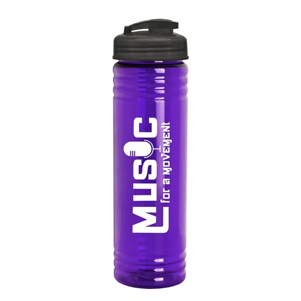 Slim Cylinder Design 24 oz Transparent Sport Bottles with Flip Top... from ASI 40480 Koozie Group
