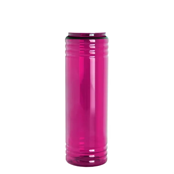 Slim Cylinder Design 24 oz Transparent Sport Bottles with Flip Top... from ASI 40480 Koozie Group