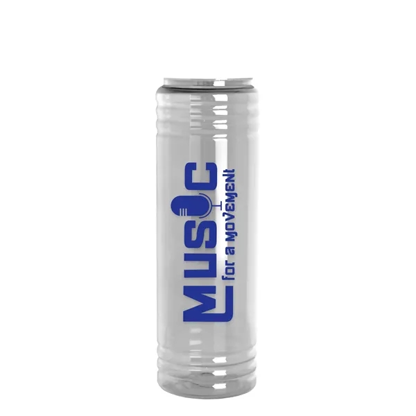 Slim Cylinder Design 24 oz Transparent Sport Bottles with Flip Top... from ASI 40480 Koozie Group