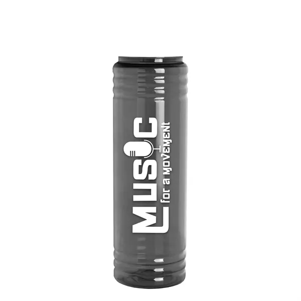Slim Cylinder Design 24 oz Transparent Sport Bottles with Flip Top... from ASI 40480 Koozie Group