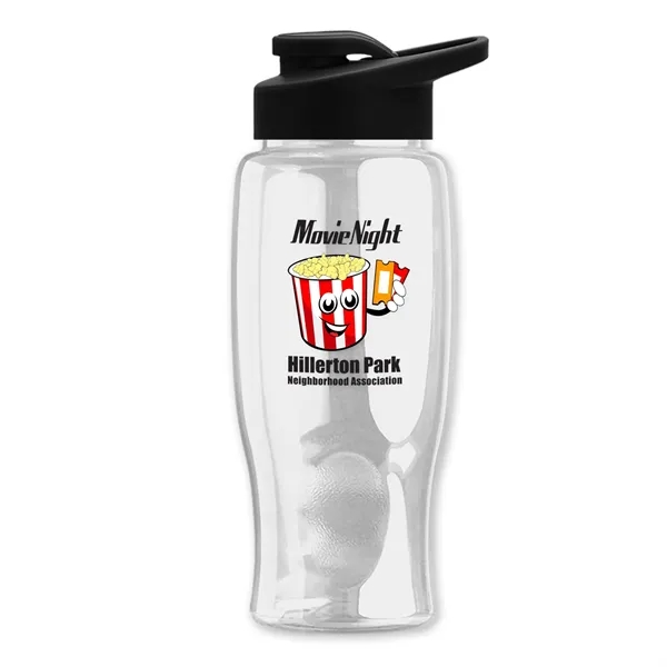 27 Oz. Poly-Pure Transparent Bottle - Snap Lid... from ASI 40480 Koozie Group