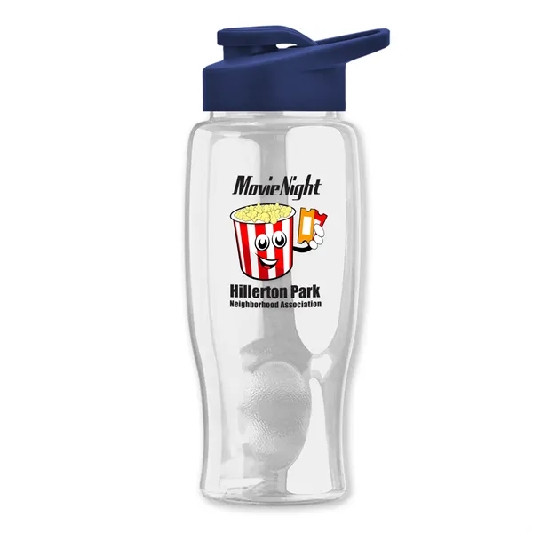 27 Oz. Poly-Pure Transparent Bottle - Snap Lid... from ASI 40480 Koozie Group