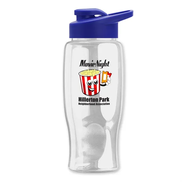 27 Oz. Poly-Pure Transparent Bottle - Snap Lid... from ASI 40480 Koozie Group