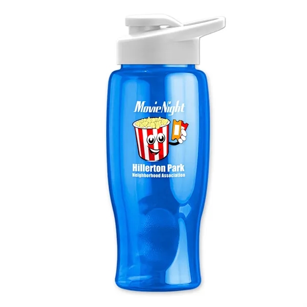 27 Oz. Poly-Pure Transparent Bottle - Snap Lid... from ASI 40480 Koozie Group