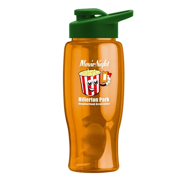 27 Oz. Poly-Pure Transparent Bottle - Snap Lid... from ASI 40480 Koozie Group