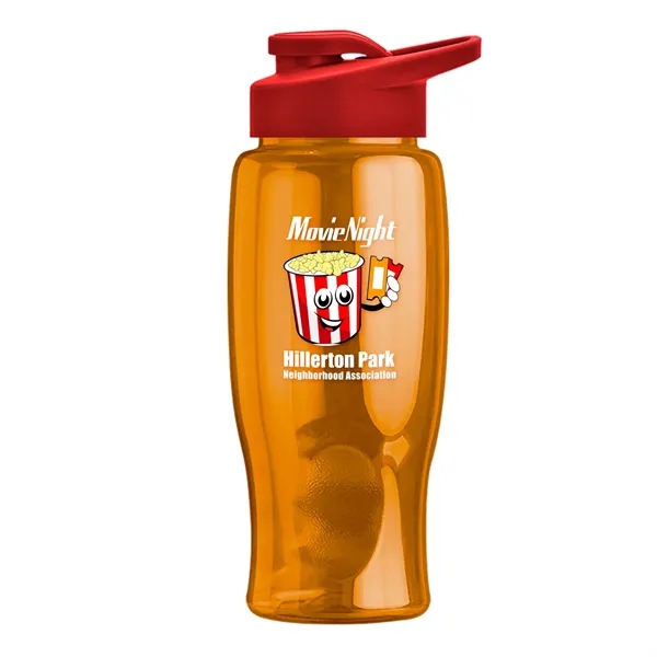 27 Oz. Poly-Pure Transparent Bottle - Snap Lid... from ASI 40480 Koozie Group