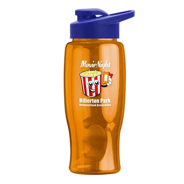 27 Oz. Poly-Pure Transparent Bottle - Snap Lid... from ASI 40480 Koozie Group