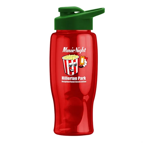 27 Oz. Poly-Pure Transparent Bottle - Snap Lid... from ASI 40480 Koozie Group