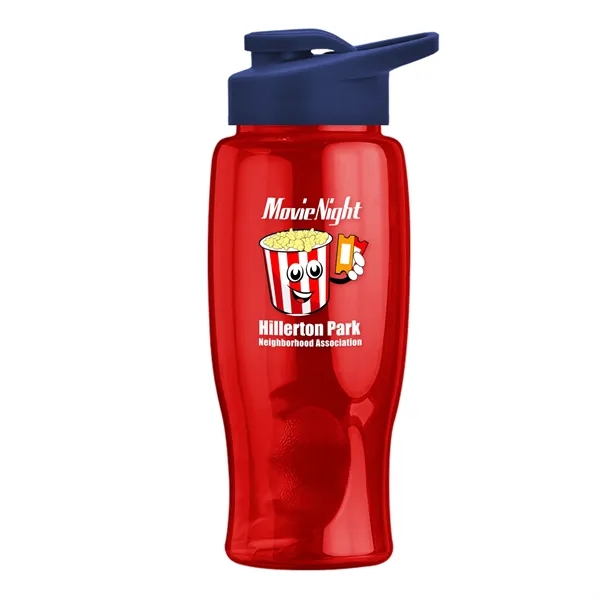 27 Oz. Poly-Pure Transparent Bottle - Snap Lid... from ASI 40480 Koozie Group