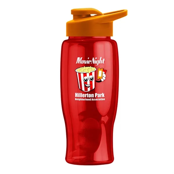 27 Oz. Poly-Pure Transparent Bottle - Snap Lid... from ASI 40480 Koozie Group