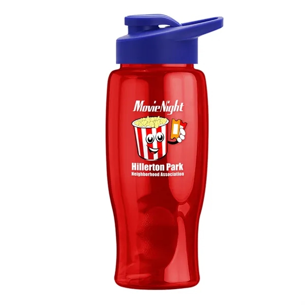 27 Oz. Poly-Pure Transparent Bottle - Snap Lid... from ASI 40480 Koozie Group