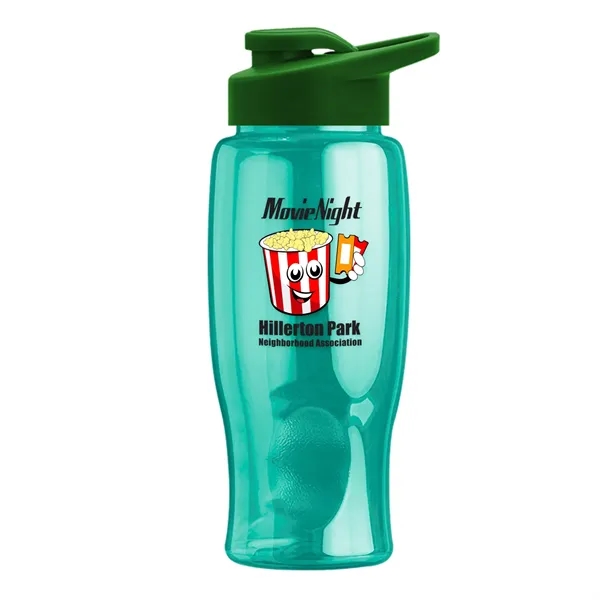 27 Oz. Poly-Pure Transparent Bottle - Snap Lid... from ASI 40480 Koozie Group