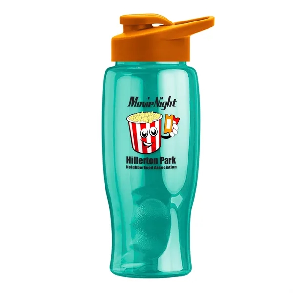 27 Oz. Poly-Pure Transparent Bottle - Snap Lid... from ASI 40480 Koozie Group