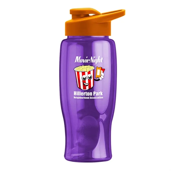 27 Oz. Poly-Pure Transparent Bottle - Snap Lid... from ASI 40480 Koozie Group