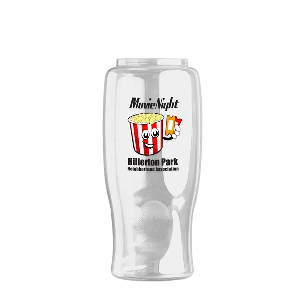 27 Oz. Poly-Pure Transparent Bottle - Snap Lid... from ASI 40480 Koozie Group
